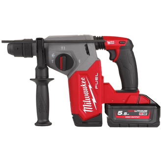 Milwaukee Akku-Kombihammer M18FHX-552X, 2x Akku 5,5 Ah, Schnellladegerät, HD Box