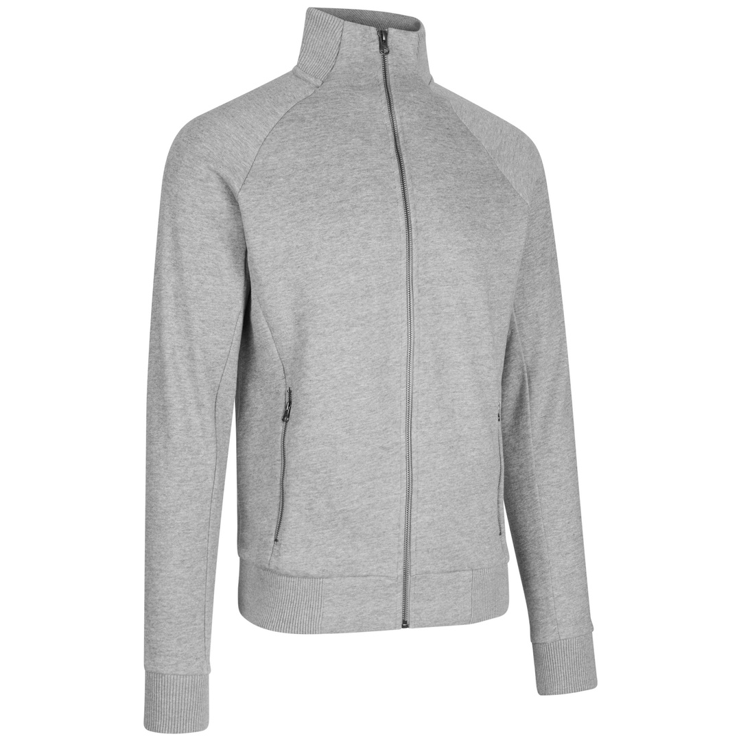 ID-Identity ID Sweat-Cardigan mit Reißverschluss 0628 Herren Gr. M grau-meliert