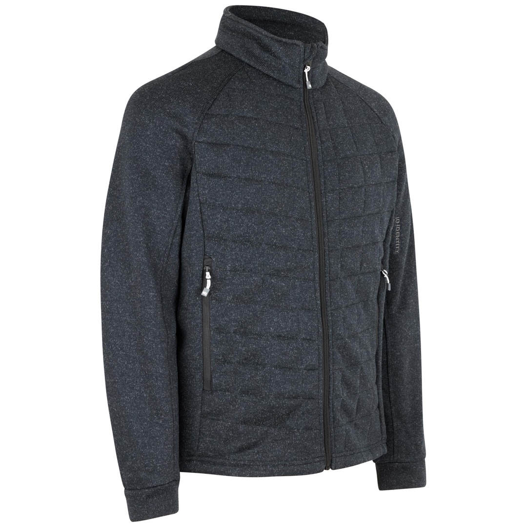 ID-Identity ID Fleecejacke gesteppt Herren 0826 Gr. XL graphit-meliert