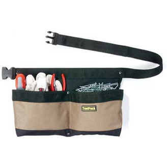 TOOLVIZION ToolPack Nägel- und Werkzeugtasche, 2 Fächer, inkl. Gürtel