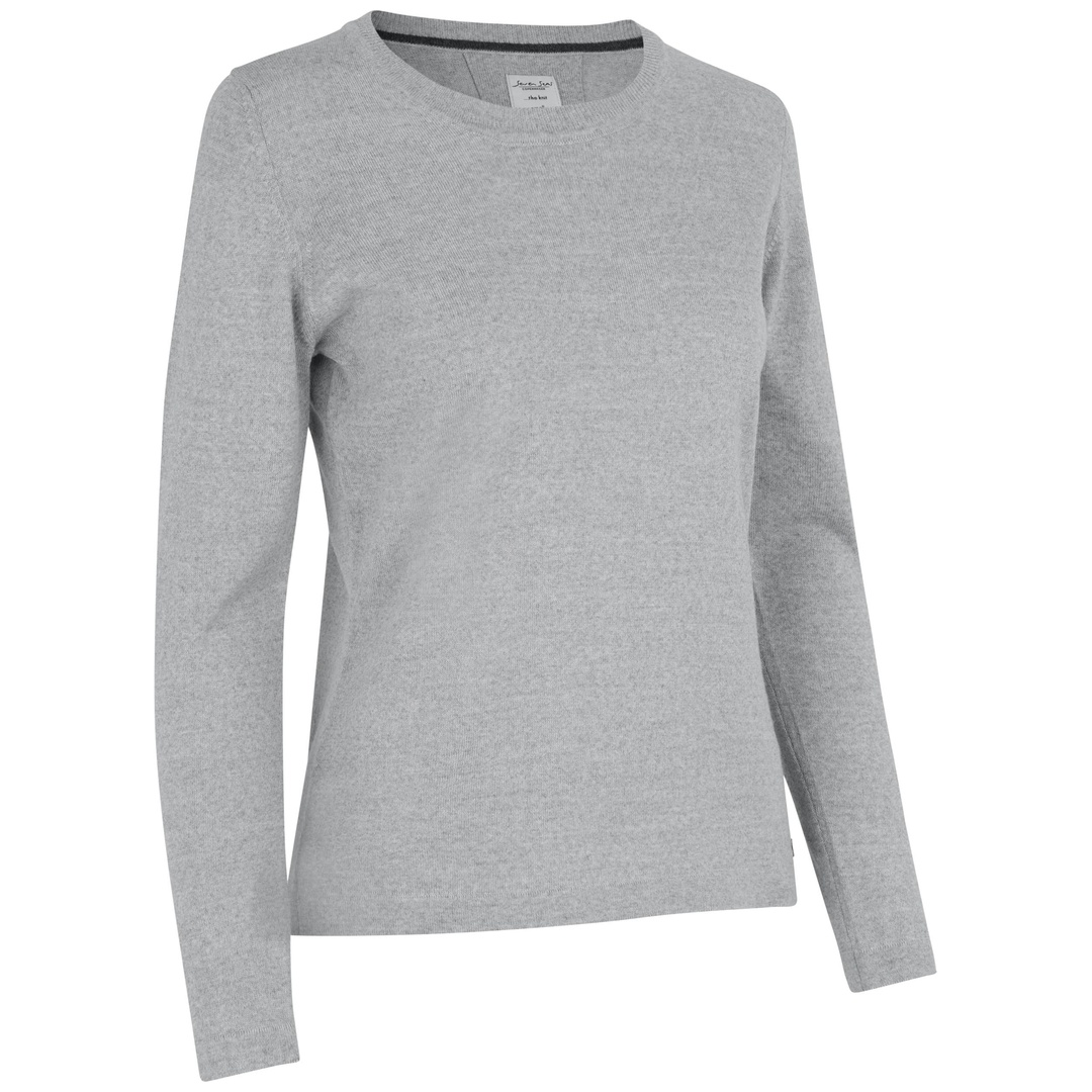 ID-Identity SEVEN SEAS Pullover Damen S640 Gr. M grau meliert