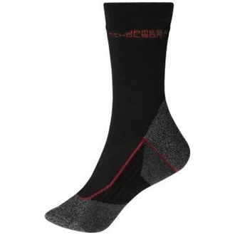 James & Nicholson Socke JN213 warm wadenlang Gr. 35-38 black/red