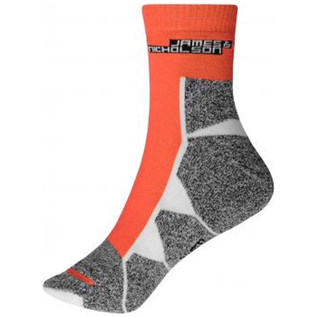 James & Nicholson Funktionelle Sportsocke JN215 Gr. 42-44 bright-orange/white