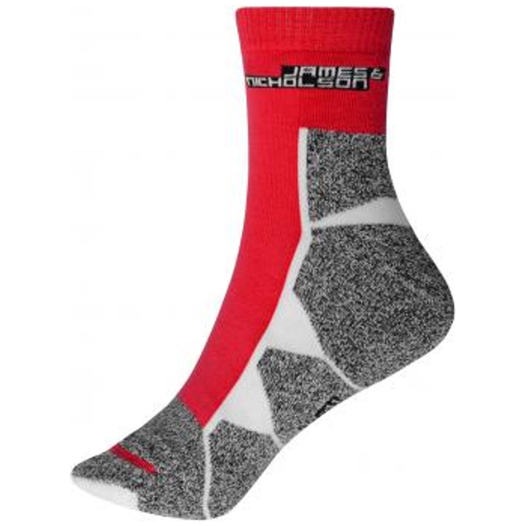 James & Nicholson Funktionelle Sportsocke JN215 Gr. 35-38 red/white