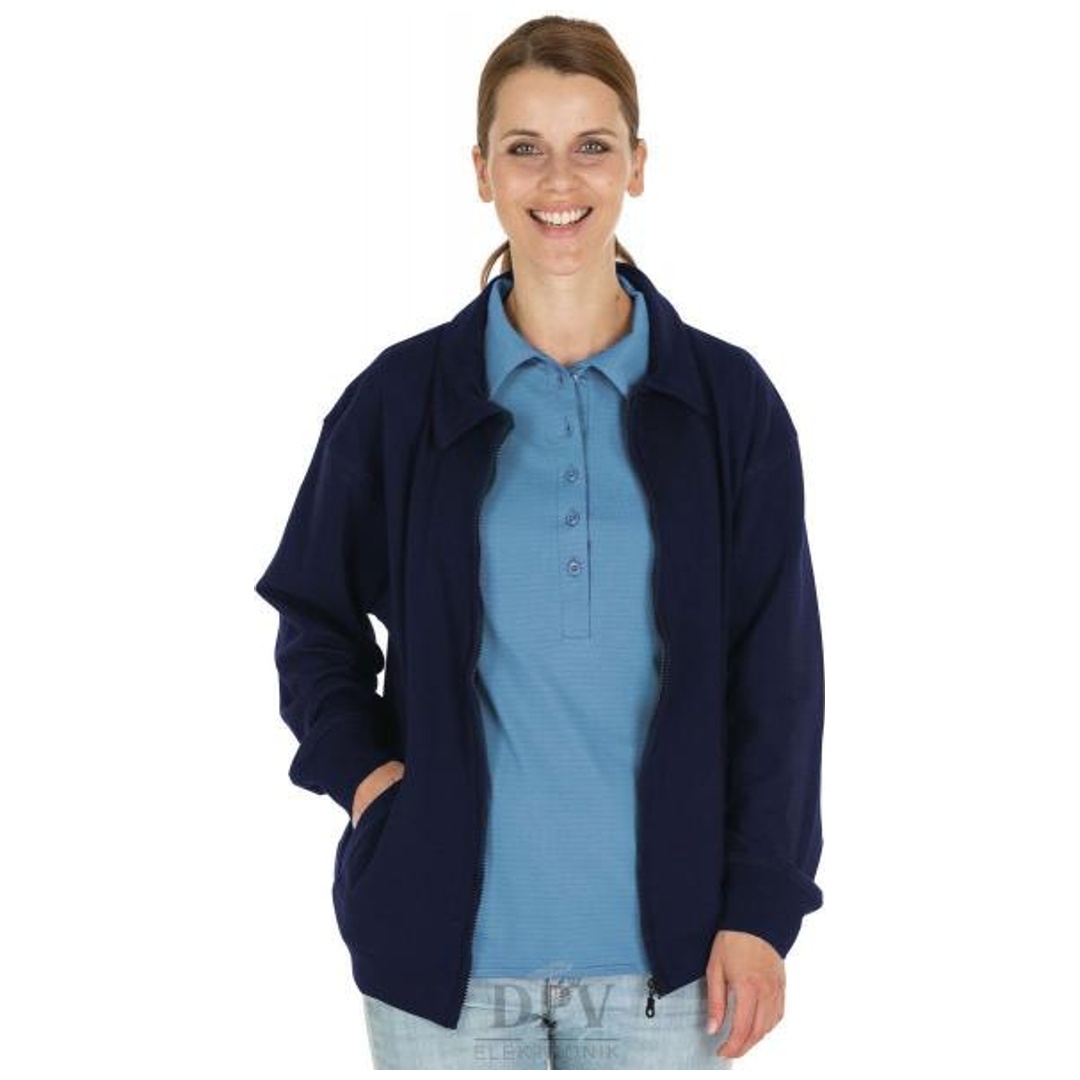 ESD-Protect ESD Sweatjacke Typ SJ-210 Gr. S blau
