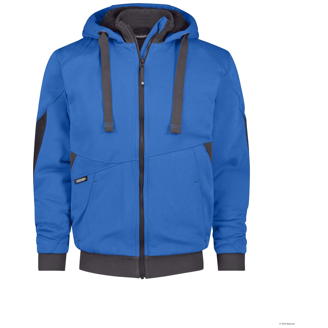 Dassy Sweatshirt-Jacke Pulse COPES80 300400 Gr. 4XL azurblau/anthrazitgrau