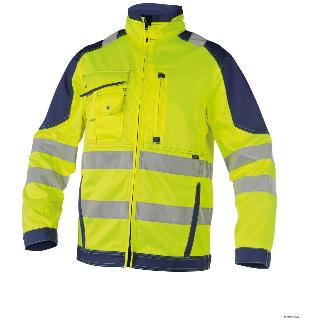 Dassy Warnschutz Arbeitsjacke Orlando PESCO74 STANDARD 300367 Gr. 4XL neongelb/zementgrau