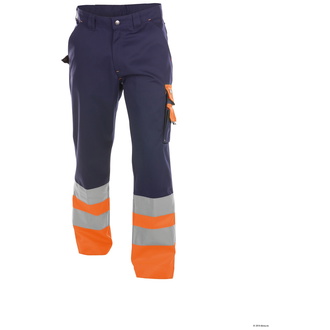 Dassy Warnschutz Bundhose Omaha Gr. 46 dunkelblau/orange