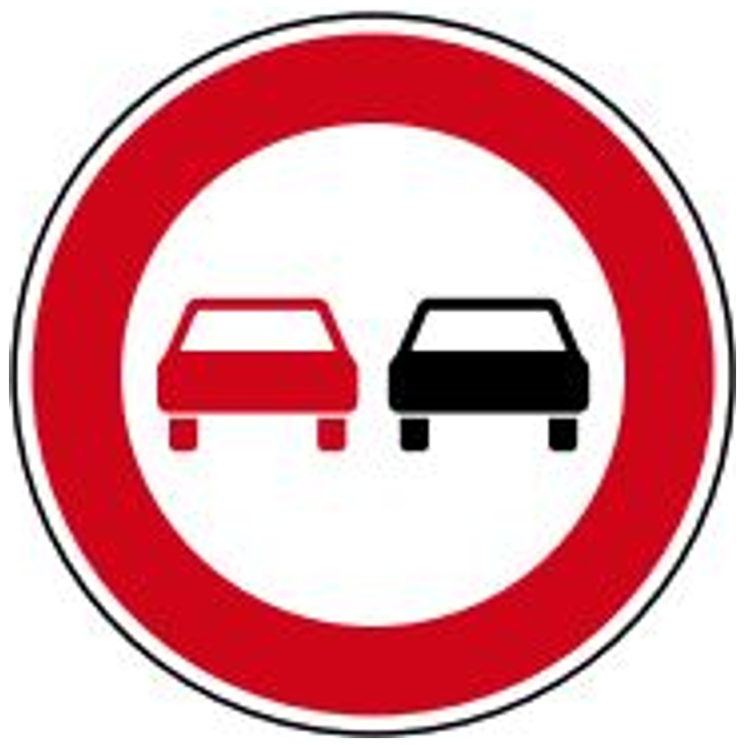 Verkehrszeichen 276 Ronde 600 mm, Überholverbot, RAL-Gütezeichen Folie RA1