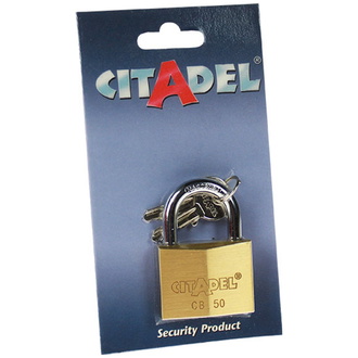 ABUS Messing-Hangschloss CITADEL CB50 SB