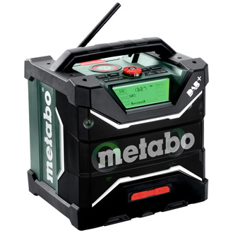 Metabo Akku-Baustellenradio RC 12-18 32W BT DAB+, mit Akku-Ladefunktion, Karton