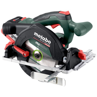 Metabo Akku-Handkreissäge KS 18 LTX 57 BL, incl. 2x Akku LiHD 8 Ah, Schnellladegerät, Zubehör, metaBOX