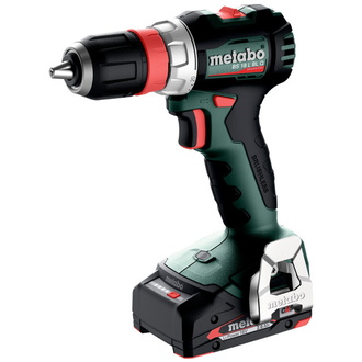 Metabo Akku-Bohrschrauber BS 18 L BL Q, incl. 2x Akku Li-Power 2 Ah, Ladegerät, Zubehör, metaBOX