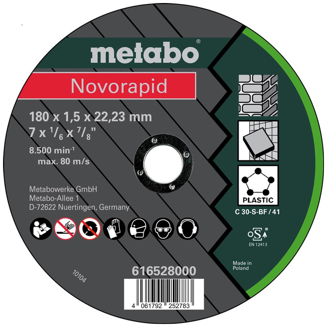 Metabo Trennscheibe Novorapid 180x1,5x22,2 Universal, TF41