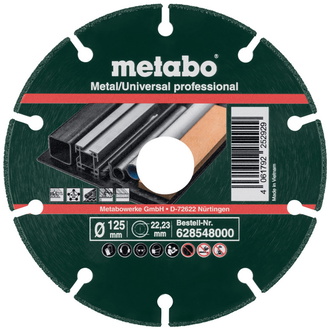 Metabo Diamanttrennscheibe 125x1,3x22,23mm, MUP, Metall/Universal professional