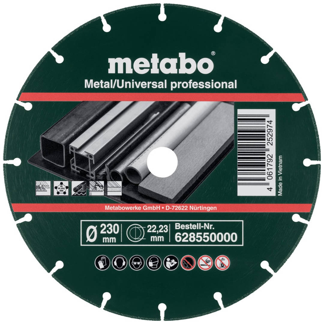 Metabo Diamanttrennscheibe 230x1,6x22,23mm, MUP, Metall/Universal professional