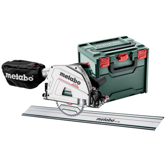 Metabo Tauchkreissäge KT 66 BL, mit Führungsschiene FS 160, incl. Sägeblatt, Zubehör, metaBOX 340