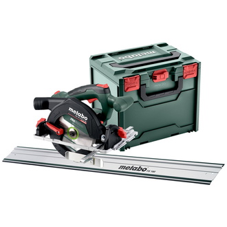 Metabo Akku-Handkreissäge KS 18 LTX 57 BL, incl. Führungsschiene FS 160, Parallelanschlag, Kreissägeblatt, metaBOX