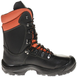 RualTex Schnittschutzstiefel S3 Black Forest Gr. 41 schwarz/orange