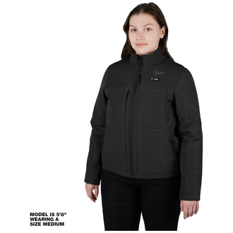 Milwaukee 12 V Akku-Heiz-Steppjacke Damen schwarz, ohne Akku u. Ladegerät - XL