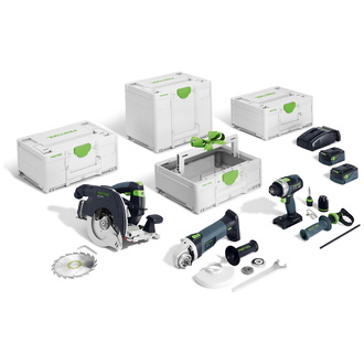 Festool Akku-Combo-Set Holzbau HKC 55/TPC 18/AGC 18/TB M 137