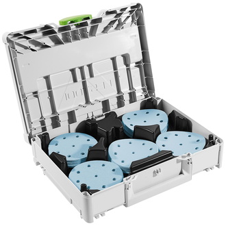 Festool Schleifmittel-Systainer³ SYS-STF D125 GR-Set Granat