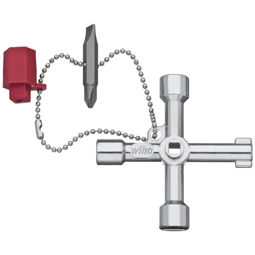 Wiha Schaltschrankschlüssel Kreuz-Form 7,0 mm- 9- 5 - 8- 3 - 5