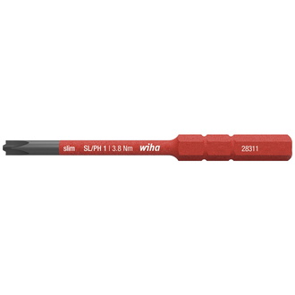 Wiha Bit slimBit electric PlusMinus/Phillips SL/PH1 x 75 mm (34587)