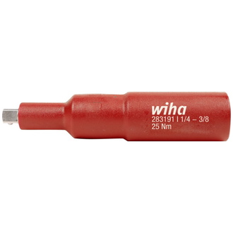 Wiha Vierkant-Adapter isoliert 3/8" für 1/4" Steckschlüssel (44355)