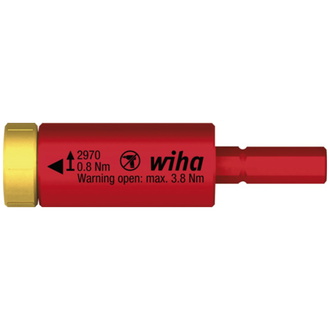 Wiha Drehmoment easyTorque Adapter electric für slimBits und slimVario Halter in Blister 0,8 Nm (41341)