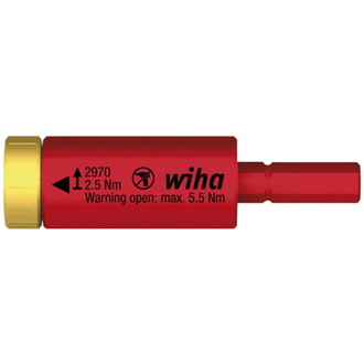 Wiha Drehmoment easyTorque Adapter electric für slimBits und slimVario Halter in Blister 2,5 Nm (41343)