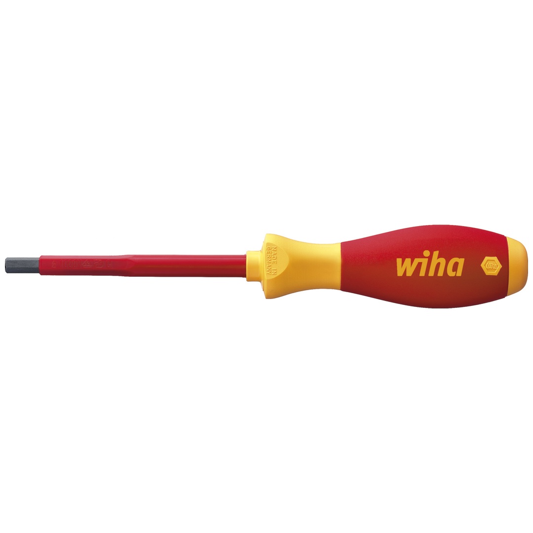 Wiha Schraubendreher SoftFinish electric Sechskant 5,0 mm x 75 mm