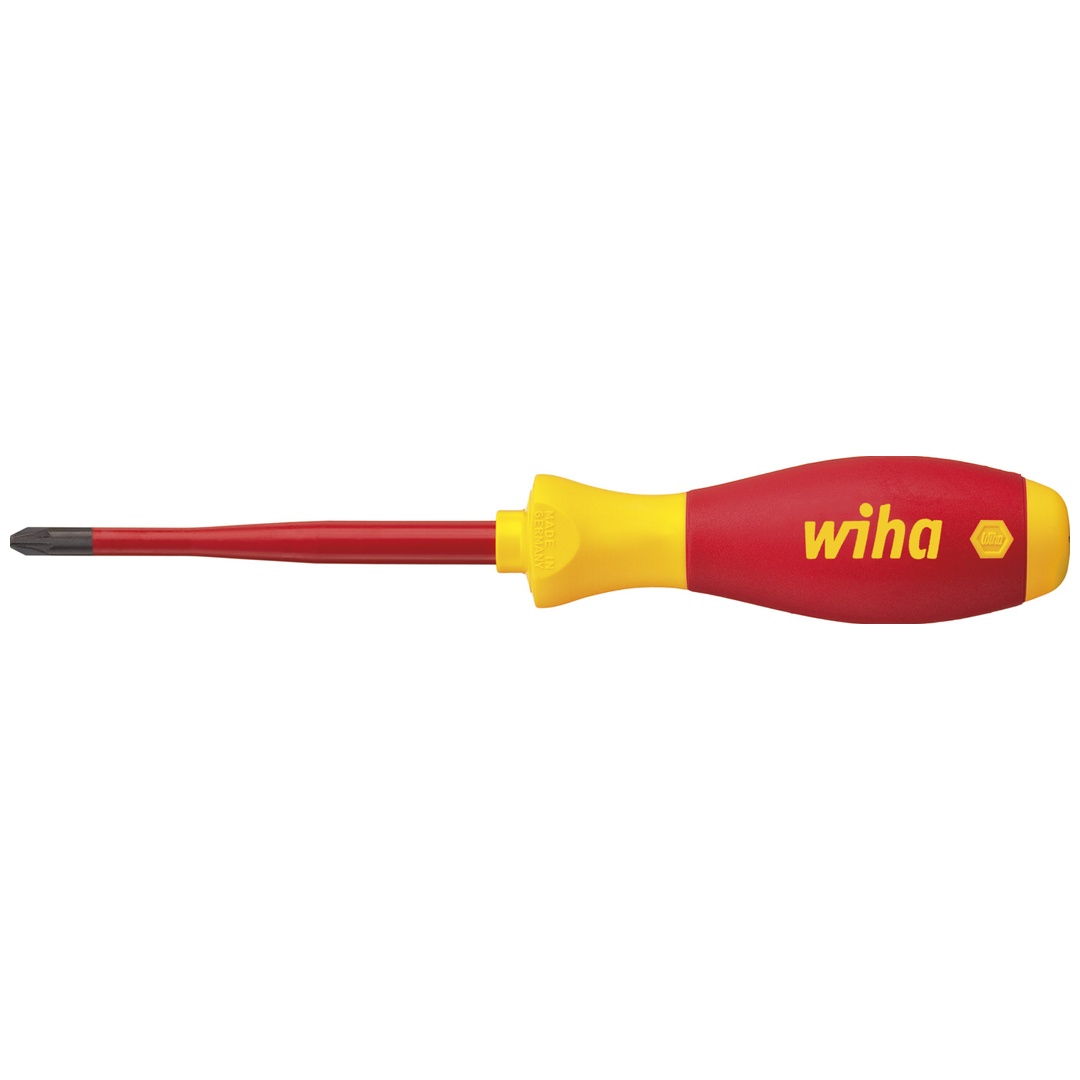 Wiha Schraubendreher SoftFinish electric slimFix PlusMinus/Pozidriv SL/PZ1 x 80 mm