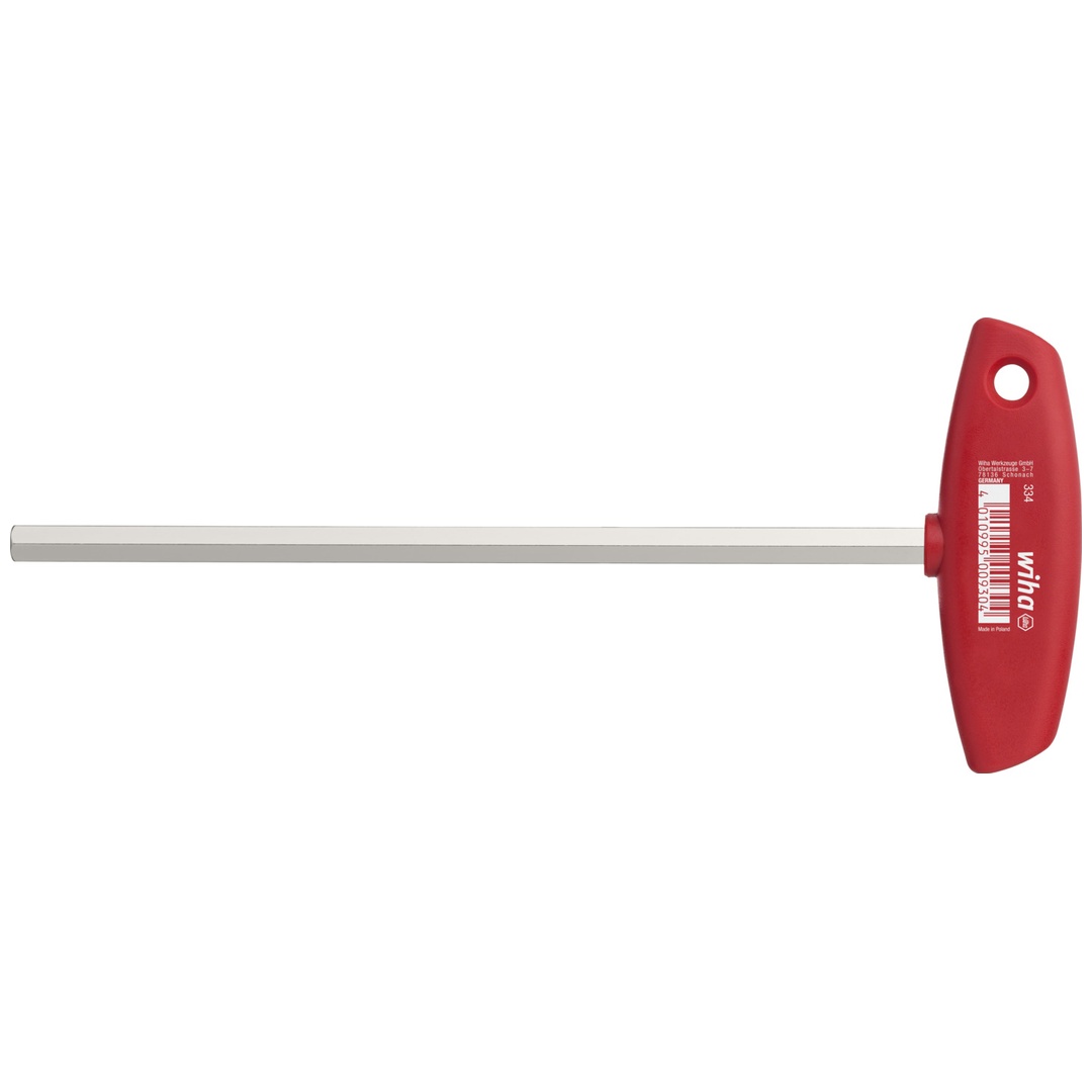 Wiha Stiftschlüssel mit Quergriff Sechskant glanzvernickelt 6,0 mm, Art.Nr. 00923