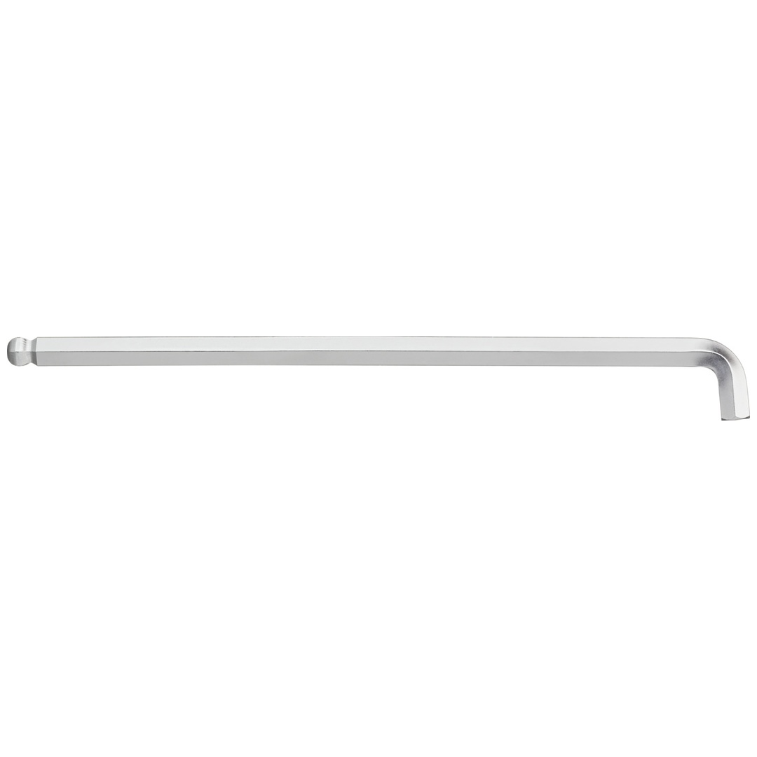 Wiha Stiftschlüssel Sechskant-Kugelkopf mit kurzem Schenkel, mattverchromt 4,0 mm