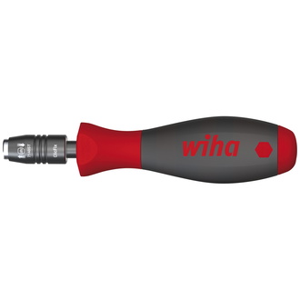 Wiha Schraubendreher mit Bithalter SoftFinish CentroFix mechanisch verriegelbar 1/4" 38 mm (40331)