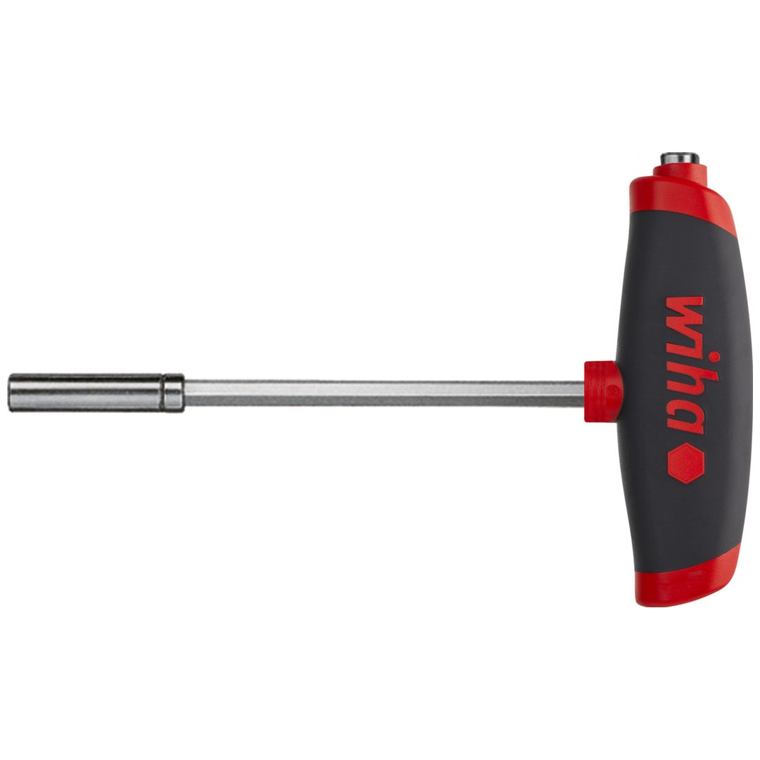 Wiha Stiftschlüssel mit Quergriff ComfortGrip und zwei Bithaltern 1/4 magnetisch 150 mm