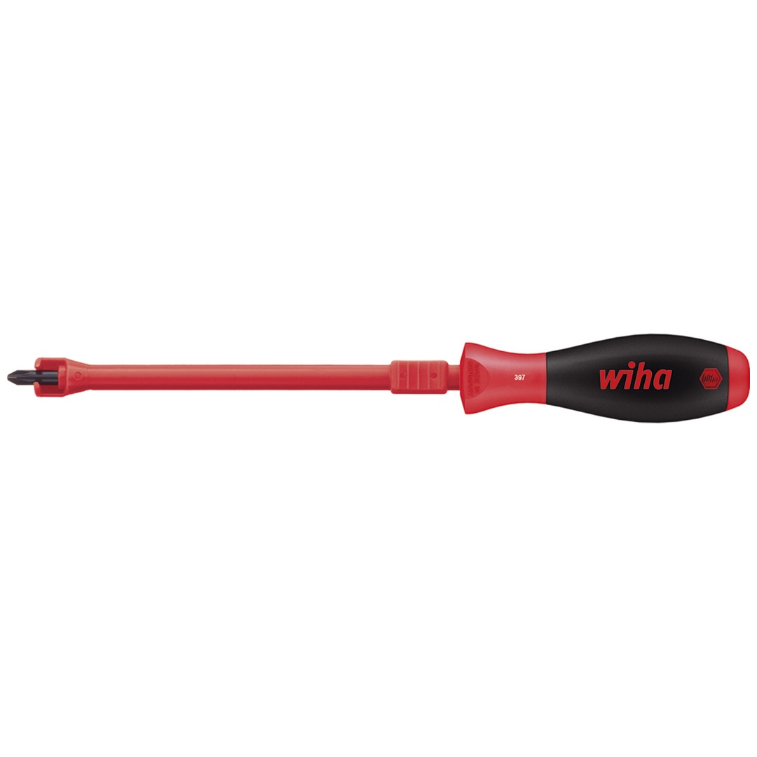 Wiha Schraubendreher SoftFinish Phillips mit Festhaltefunktion PH2 x 175 mm