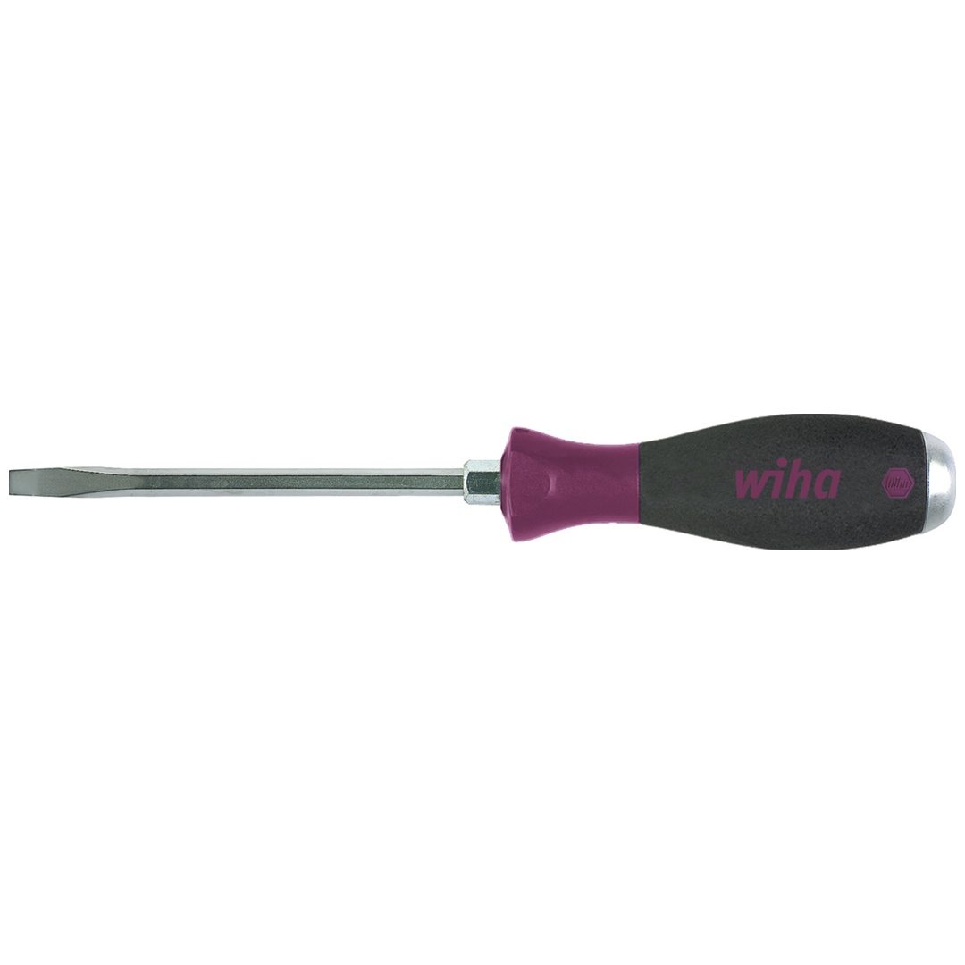 Wiha Schraubendreher MicroFinish Schlitz mit durchgehender Sechskantklinge und massiver Stahlkappe 4,5 mm x 90 mm