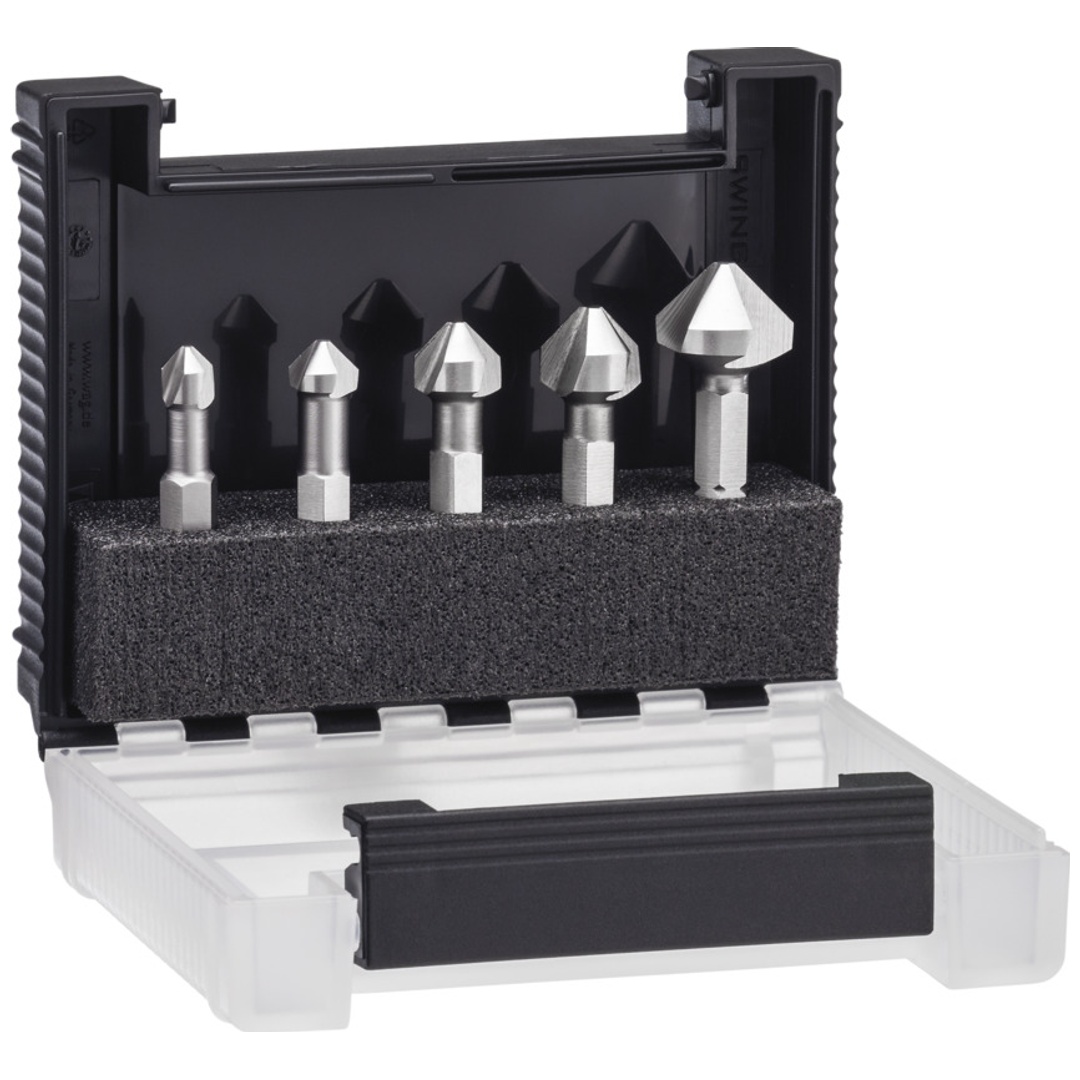 Wiha Kegelsenker-Bit Set 5-tlg. 1/4 in Box