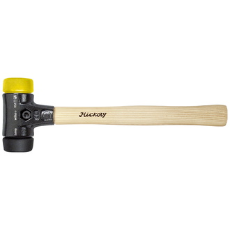 Wiha Schonhammer Safety mittelweich/mittelhart mit Hickory-Holzstiel, Rund-Schlagkopf 30, 290 mm (26434)