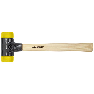 Wiha Schonhammer Safety mittelhart/mittelhart mit Hickory-Holzstiel, Rund-Schlagkopf 30, 290 mm (26640)