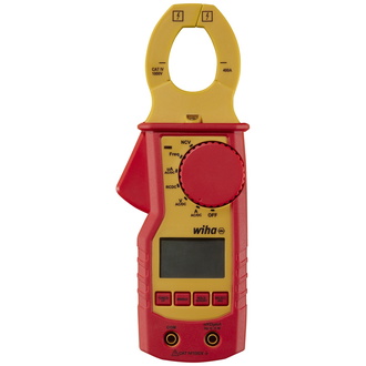 Wiha Strommesszange bis 1.000 V AC, CAT IV inkl. 2x AAA-Batterien, mit Taschenlampenfunktion, LCD-Anzeige