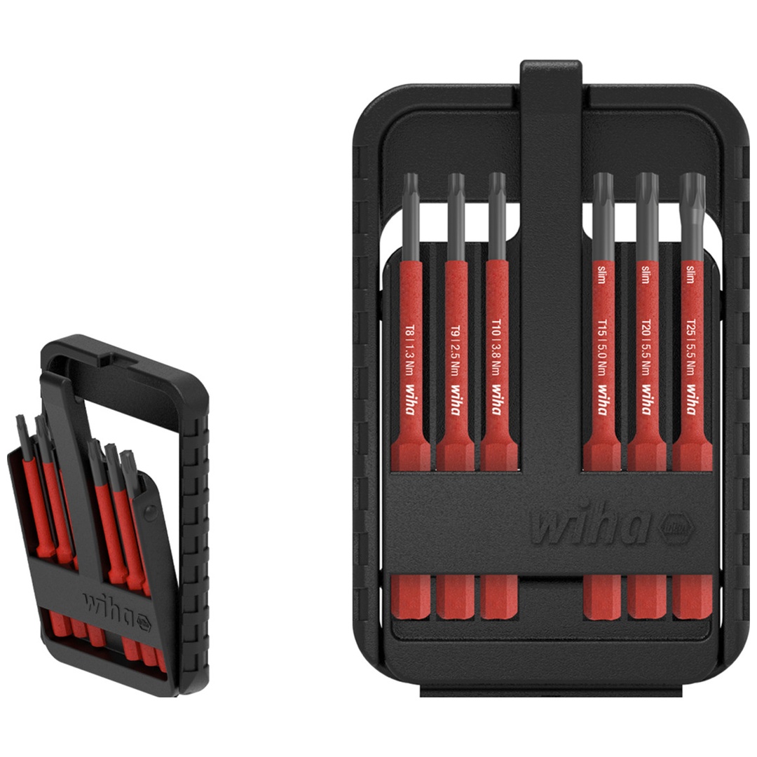 Wiha Bit Set slimBit electric TX 6-tlg., Art.Nr. 43153