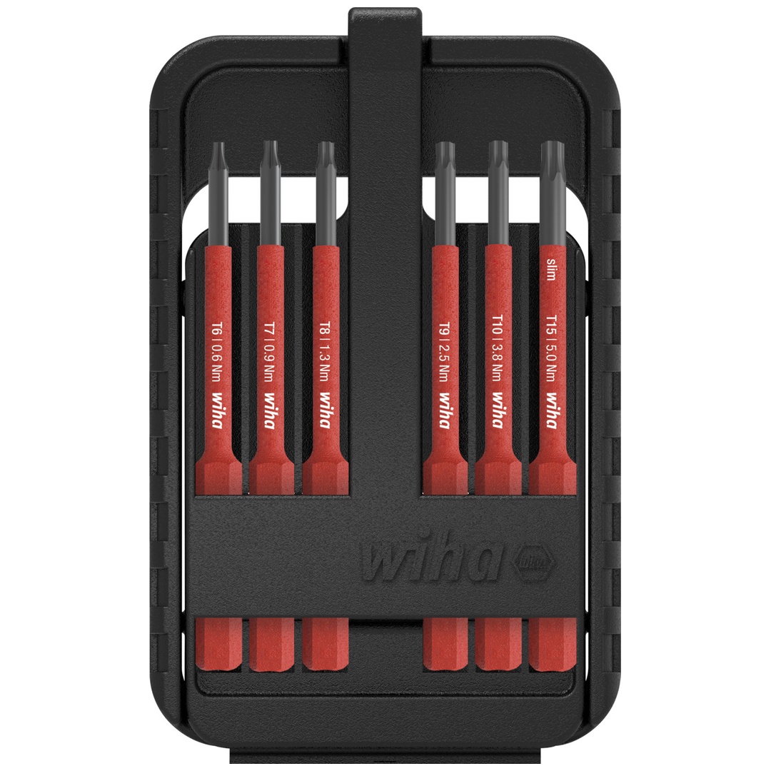 Wiha Bit Set slimBit electric TX 6-tlg., Art.Nr. 43154