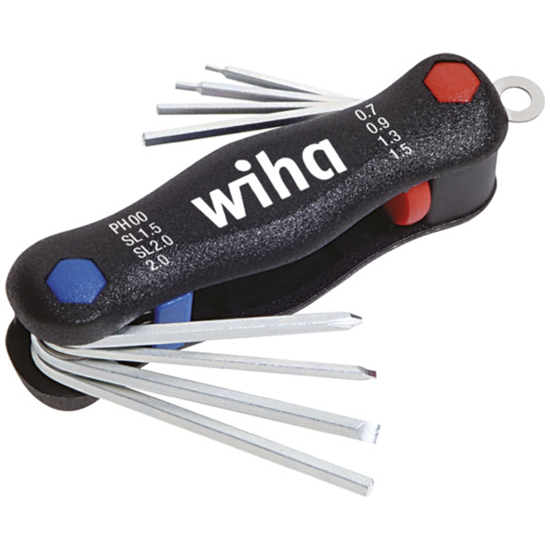 Wiha Multitool Mini PocketStar Schlitz, Phillips, Innensechskant 8-tlg.