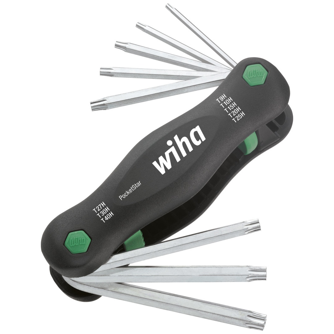 Wiha Multitool PocketStar TX Tamper Resistant (mit Bohrung) 8-tlg. mit SB-Aufhänger