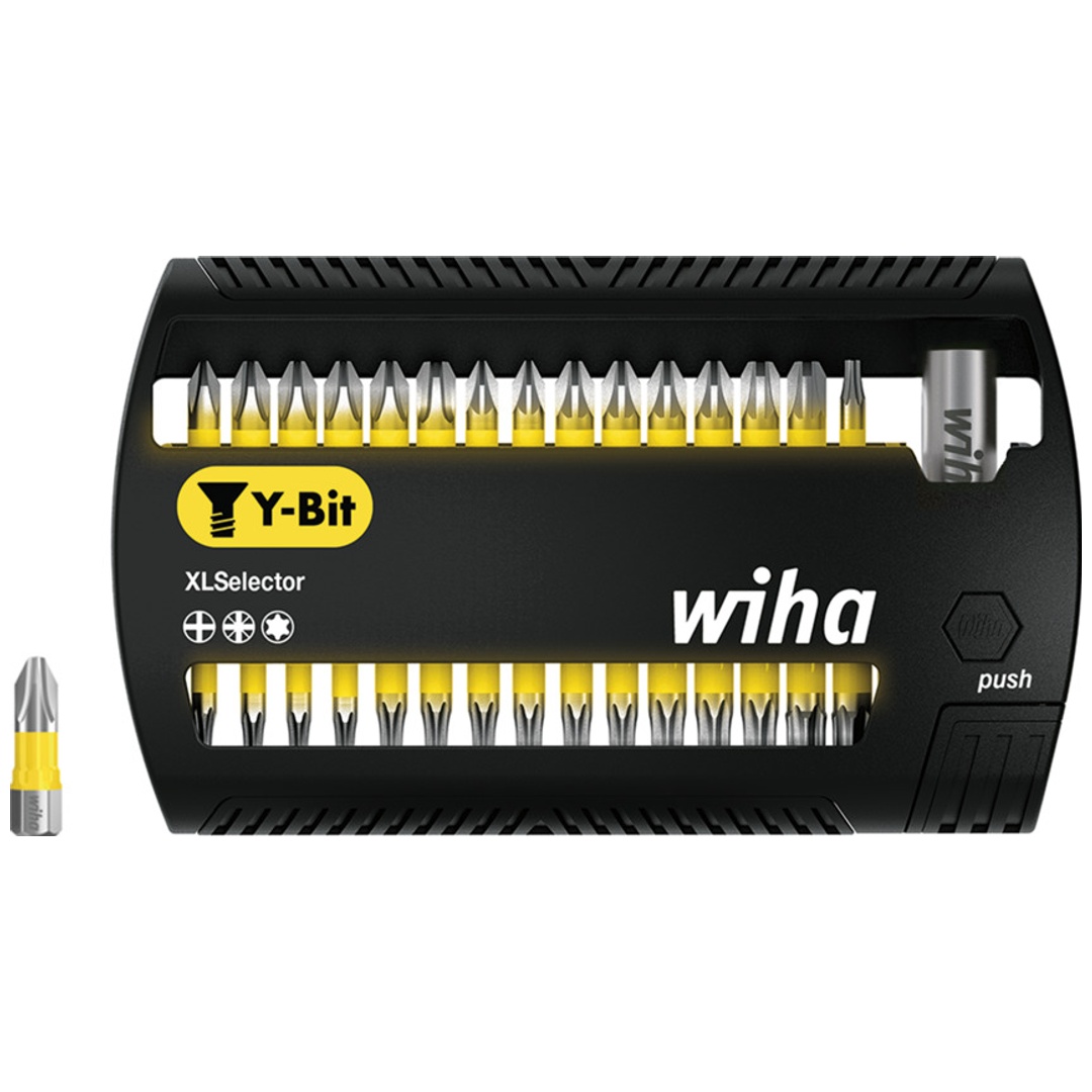 Wiha Bit Set XLSelector Y-Bit 25 mm Phillips, Pozidriv, TX 31-tlg. 1/4 C6,3