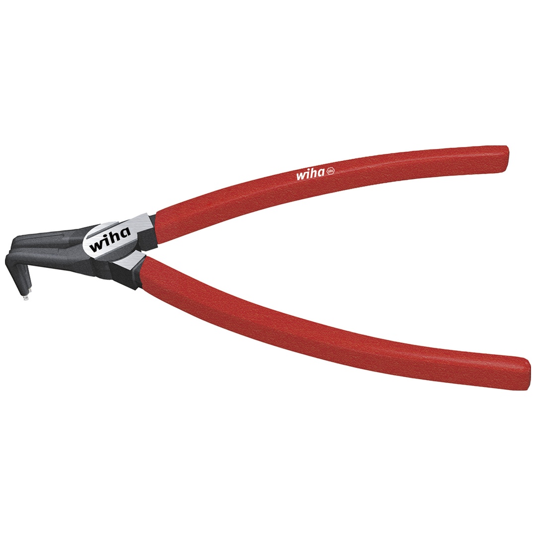 Wiha Sicherungsringzange Classic mit MagicTips für Aussenringe (Wellen) mit abgewinkelter Form A 21, 185 mm