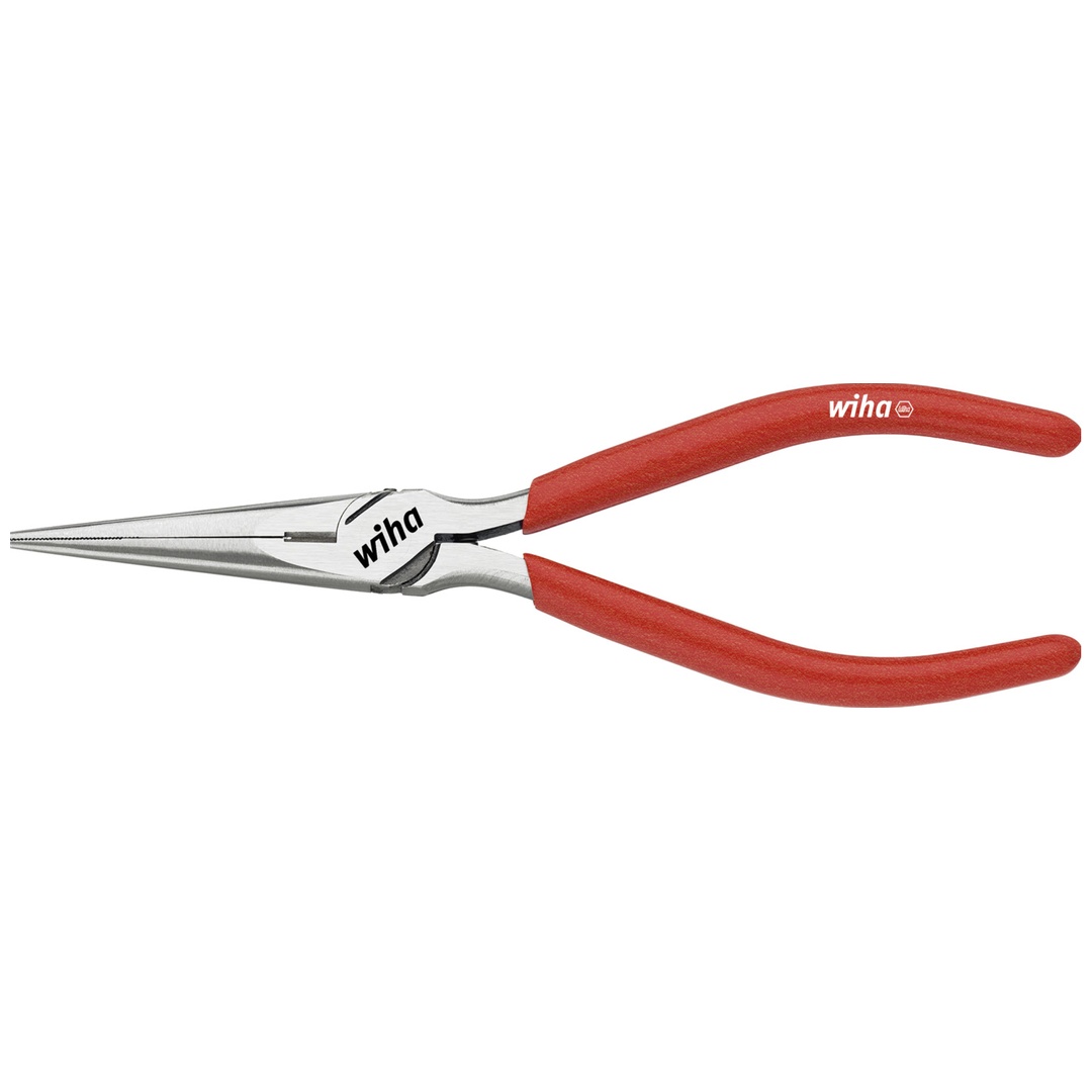 Wiha Feinmechaniker-Flachrundzange Classic mit Schneide und Öffnungsfeder gerade Form 160 mm, 6 1/2